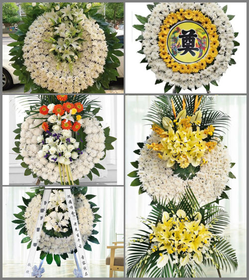广东梅州市丰顺县龙岗镇梅桥村花圈速递