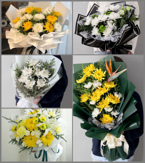 广东梅州市丰顺县龙岗镇梅桥村白事花束代送